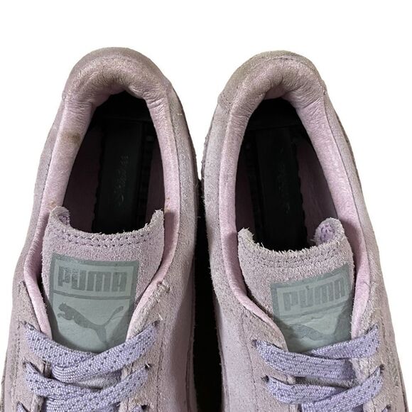 Puma ~ Lavender Suede Lace Up Sneakers ~ size 7 - Picture 13 of 13